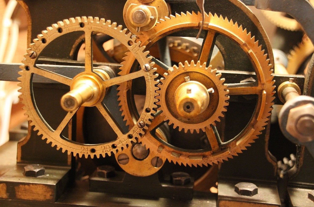 Clock work gears