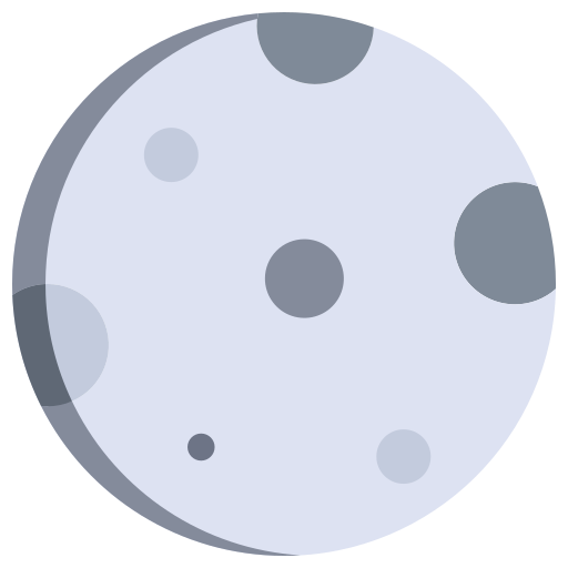 Cartoon picture of the Moon